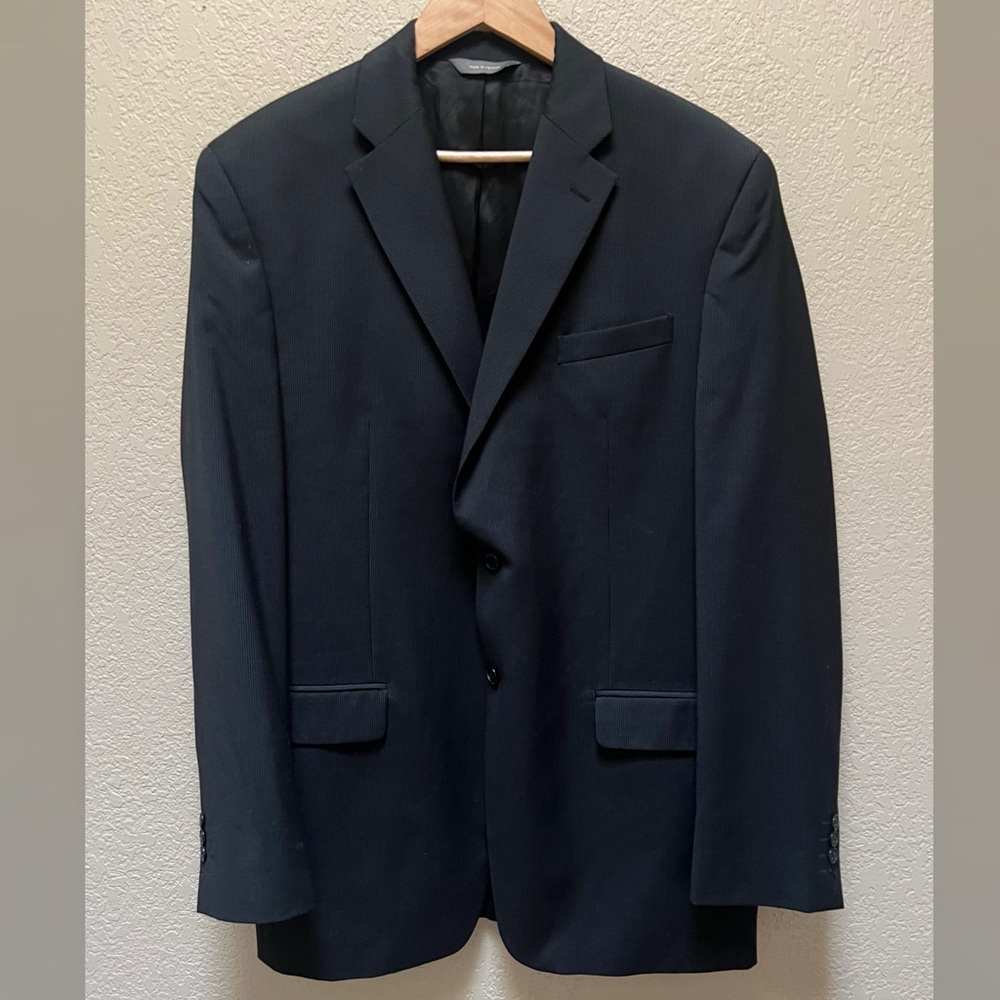 Merona Men’s Wool Material Black Color Suit Coat Size 44L